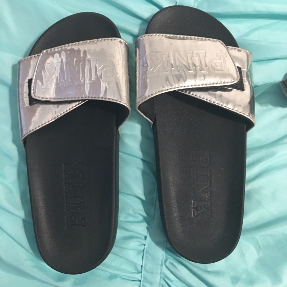 Pink sliver sandals